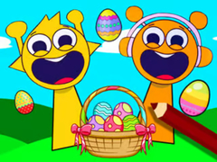 Гульня Coloring Book: Sprunki Incredibox Easter