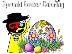 Гульня Sprunki Easter Coloring