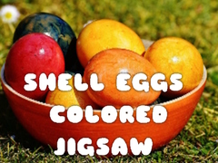 Гульня Shell Eggs Colored Jigsaw