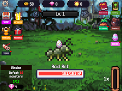 Гульня RPG Idle Clicker