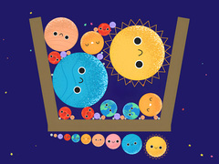 Гульня Merge Planets