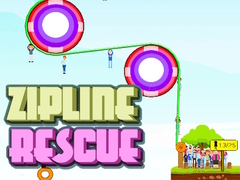 Гульня Zipline People Rescue