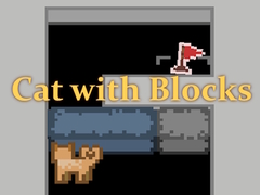 Гульня Cat with Blocks