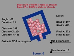 Гульня Candy Shake Shake Gravity Puzzle