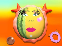 Гульня Makeup Fruits