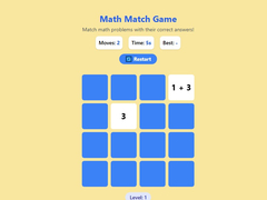 Гульня Math Match Game