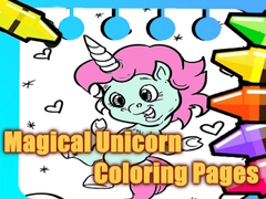 Гульня Magical Unicorn Coloring Pages