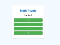 Гульня Math Puzzle