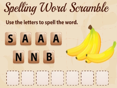 Гульня Spelling Word Scramble