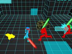 Гульня Stickman Neon Sword Fighting