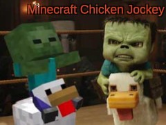 Гульня Minecraft Chicken Jockey