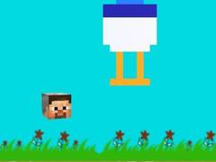 Гульня Chicken Jockey Flappy Minecraft