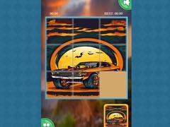 Гульня Monster Truck Sliding Puzzles