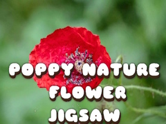 Гульня Poppy Nature Flower Jigsaw
