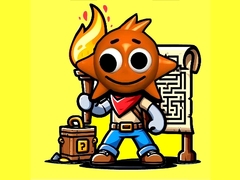 Гульня Sprunki Torches Maze