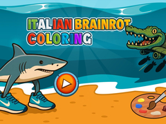 Гульня Italian Brainrot Coloring