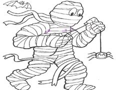 Гульня Mummy Coloring Book