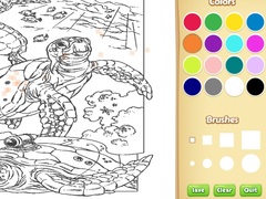 Гульня Sea Animal Coloring Book