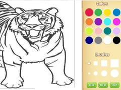 Гульня Tiger Coloring Book