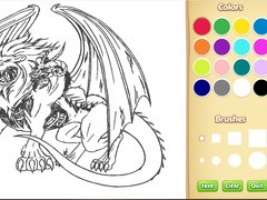Гульня Dragon Chimera Coloring Book