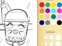 Гульня Boba Tea Coloring Book for Kids