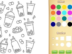 Гульня Cute Boba Coloring Book for Kids