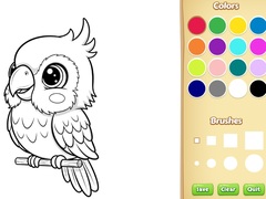 Гульня Kawaii Animal Coloring Book