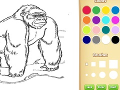 Гульня Zoo Animals Coloring Book for Kids