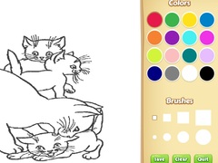 Гульня Cats Coloring Book For Kids