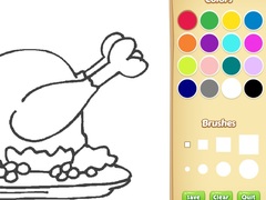 Гульня Food Coloring Book For Kids