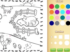 Гульня Farming Coloring Book For Kids