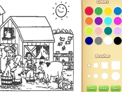 Гульня Farm Coloring Book For Kids