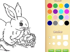 Гульня Bunny Coloring Book For Kids