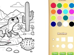Гульня Desert Animals Coloring Book for Kids
