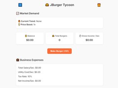 Гульня Jburger Tycoon