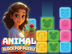 Гульня Animal Block Pop Puzzle