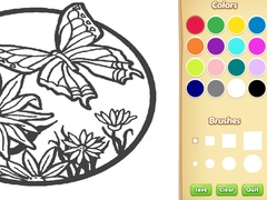 Гульня Butterfly Coloring Book For Kids