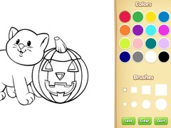Гульня Halloween Coloring Book