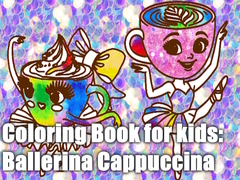 Гульня Coloring Book for kids: Ballerina Cappuccina 