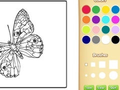Гульня Butterflies Coloring Book for Kids