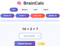 Гульня BrainCalc