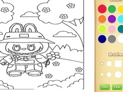 Гульня Labubu Coloring Book For Kids