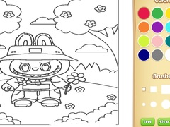 Гульня Cute Labubu Coloring Book for Kids