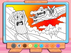 Гульня Coloring Book: Bombardino Crocodilo