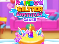 Гульня Rainbow Glitter Birthday Cakes
