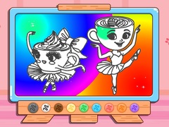 Гульня Coloring Book: Ballerina Cappuccin