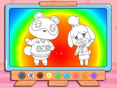 Гульня Coloring Book: Animal Crossing