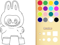 Гульня Easy Labubu Coloring Book