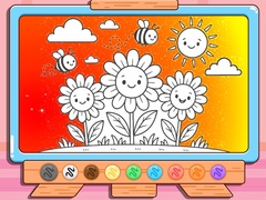 Гульня Coloring Book: Happy Flower