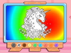 Гульня Coloring Book: Glitter Unicorn